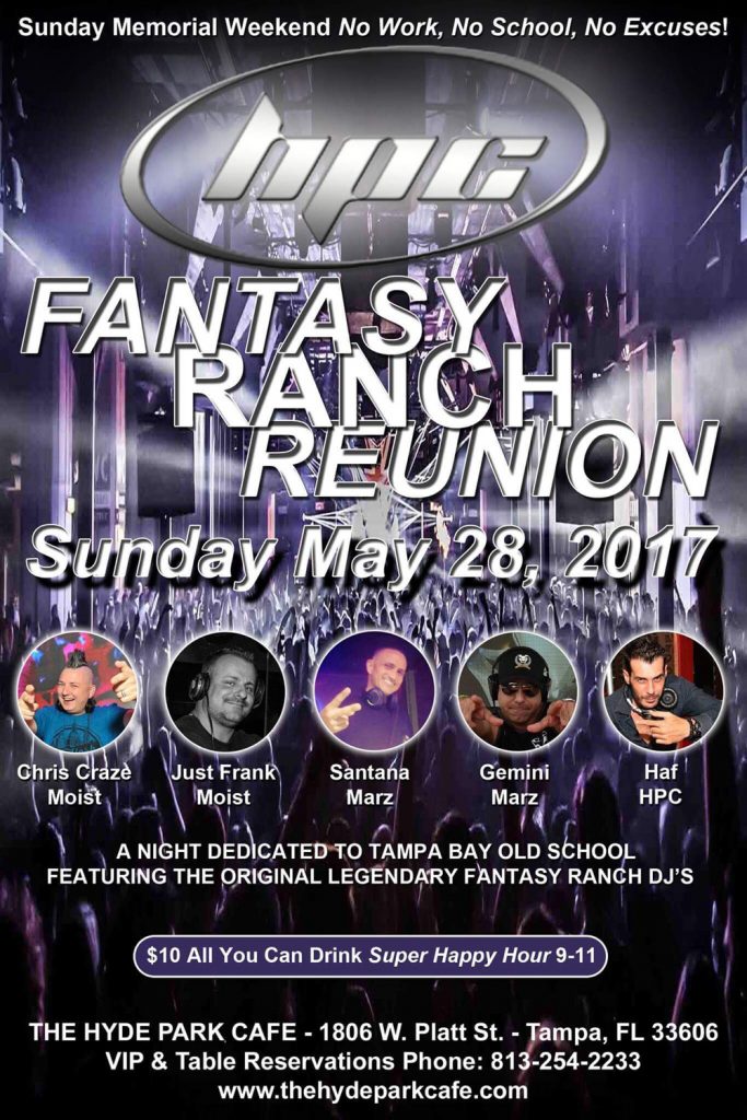 FANTASY RANCH REUNION The Hyde Park Cafe