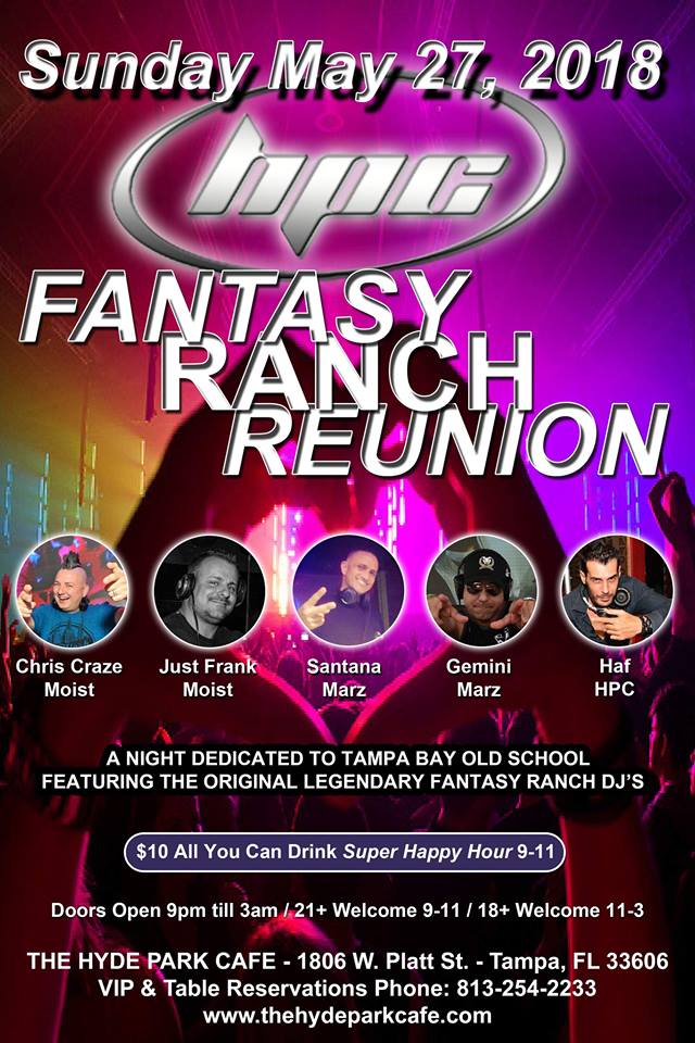 Fantasy Ranch Reunion The Hyde Park Cafe